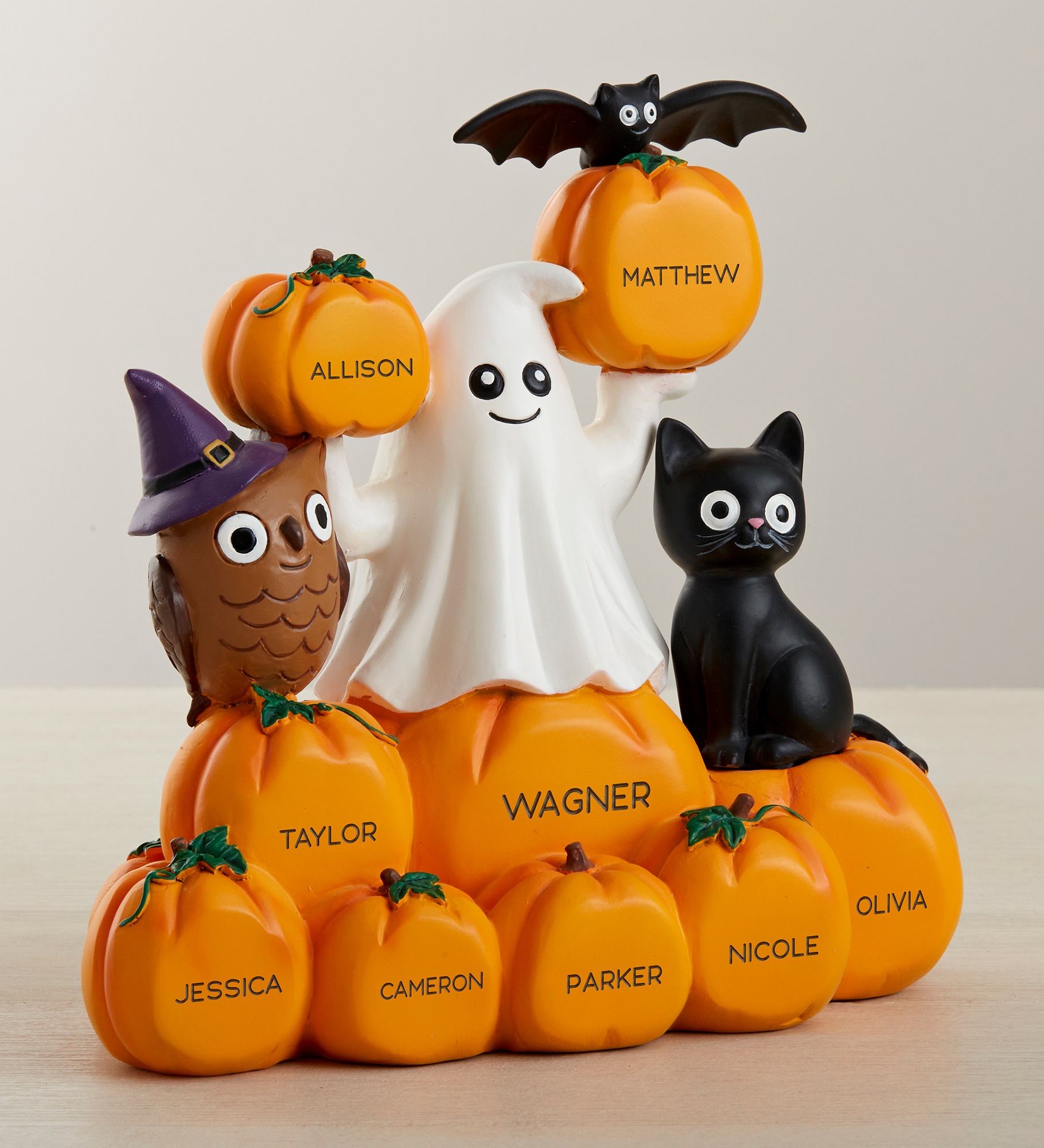 Halloween Friends Personalized 3-D Resin Shelf Sitter